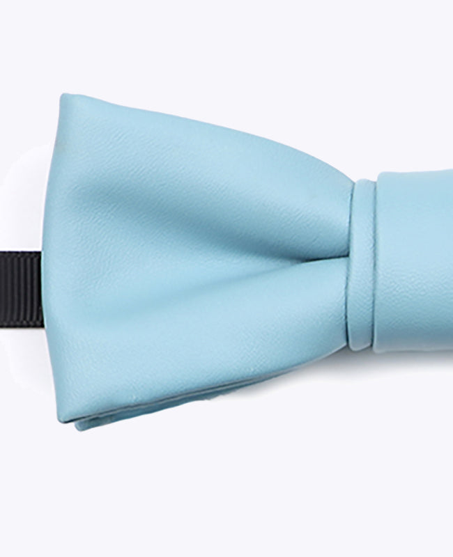 Papillon Blu Cielo Uomo in Pelle «Achille»