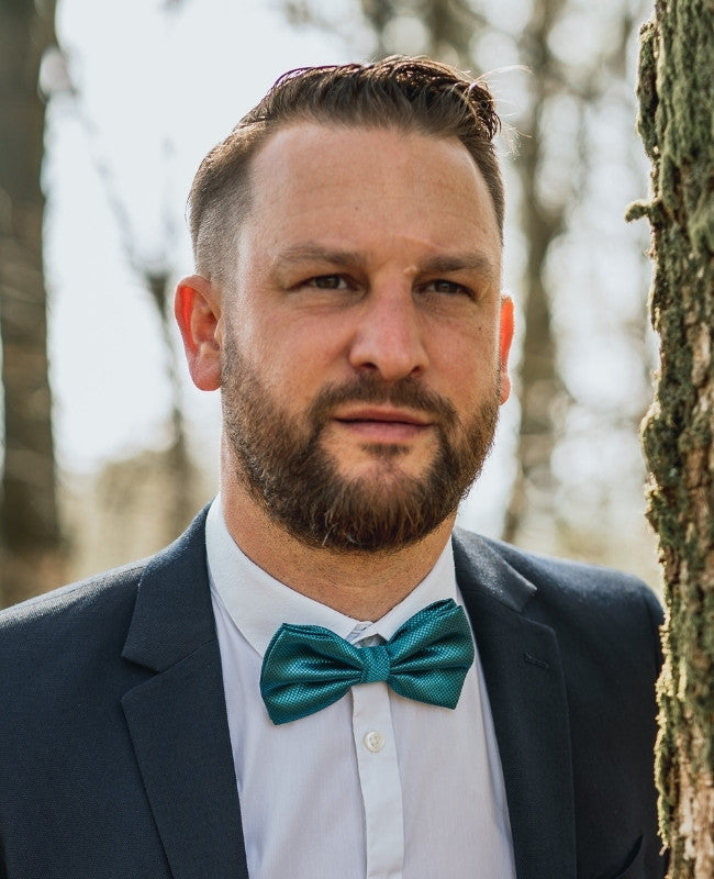 Papillon Blu n°6 Uomo in Poliestere «Martin»