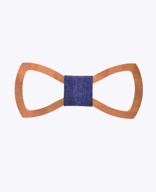 Papillon Blu Uomo in Legno «Émile»
