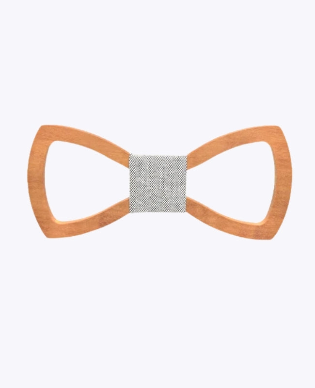 Papillon Grigio Uomo in Legno «Émile»