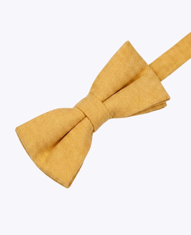 Papillon Giallo n°1 Uomo in Effetto Velluto «Simon»