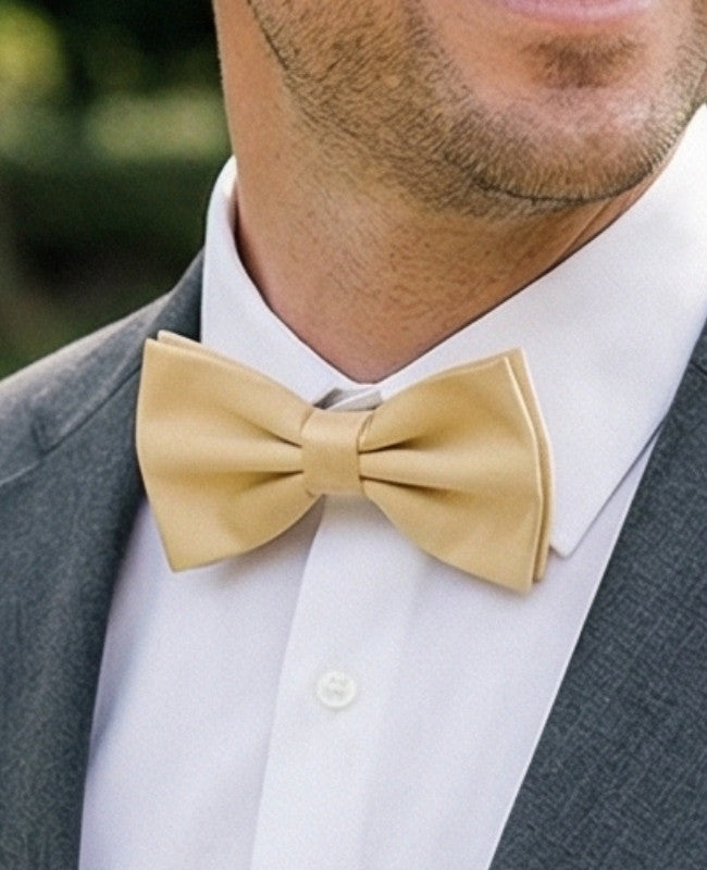 Papillon Giallo n°2 Uomo in Poliestere «Anatole»