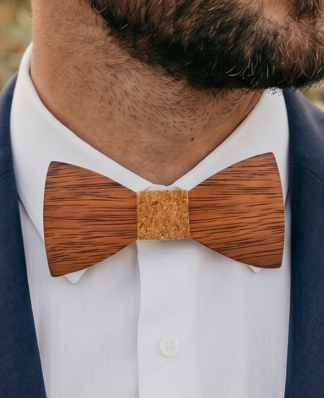 Papillon Sughero Uomo in Legno «Arsène»