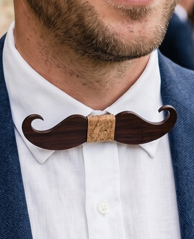 Noeud Papillon Liège Homme en Bois «Théophile»