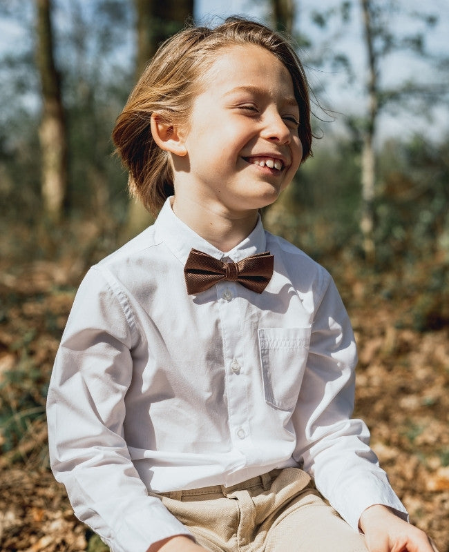 Papillon Marrone Bambini in Poliestere «Lucien»