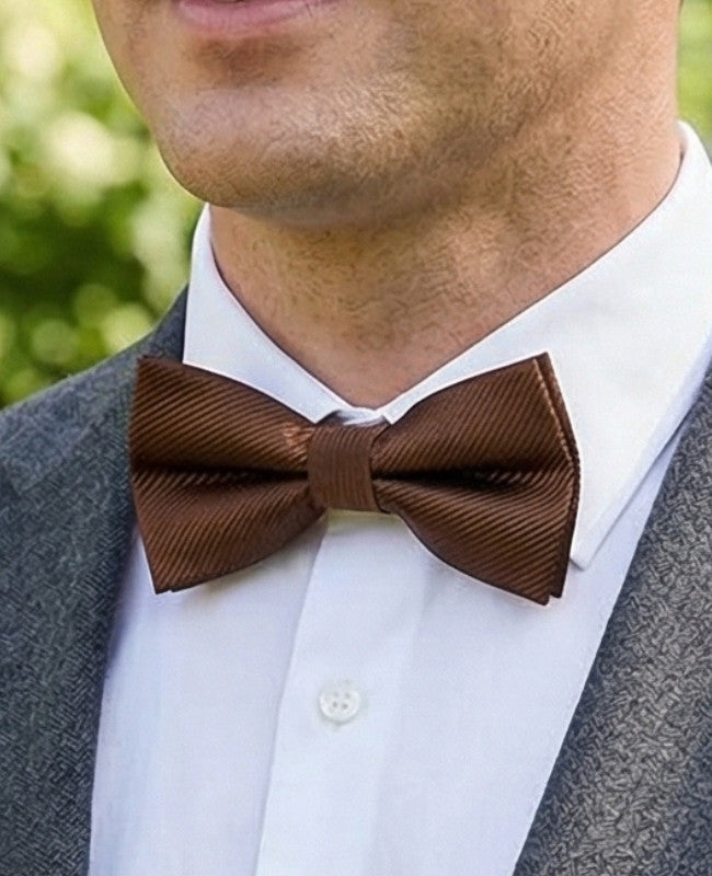Papillon Marrone Uomo in Poliestere «Lucien»