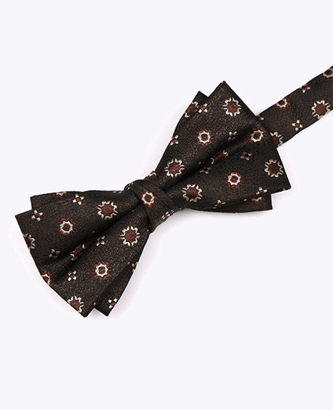 Papillon Marrone n°1 Fantasia Uomo in Poliestere «Edmond»