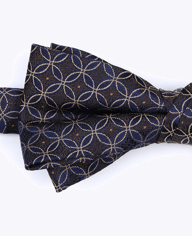 Papillon Marrone n°3 Fantasia Uomo in Poliestere «Edmond»