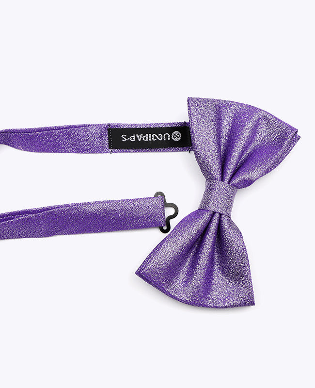Papillon con Paillettes Viola n°2 Uomo in Poliestere | Isidore - Unipap's