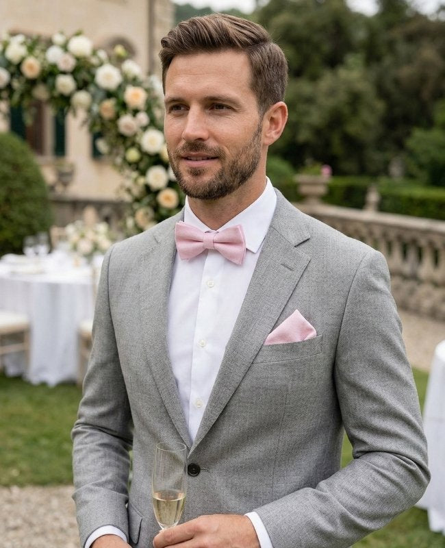 Noeud Papillon Rose n°2 Homme en Coton «Edgard»