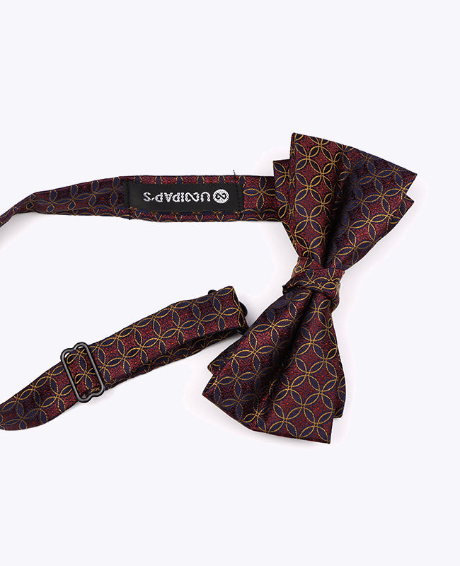 Papillon Rosso n°3 Fantasia Uomo in Poliestere «Edmond»