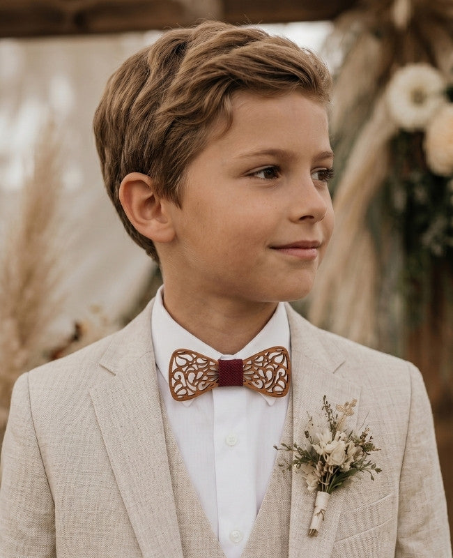 Papillon Rosso Bambini in Legno «Hercule»