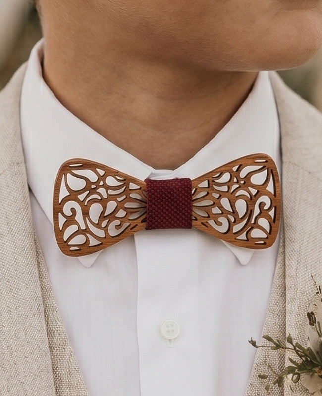 Papillon Rosso Bambini in Legno «Hercule»