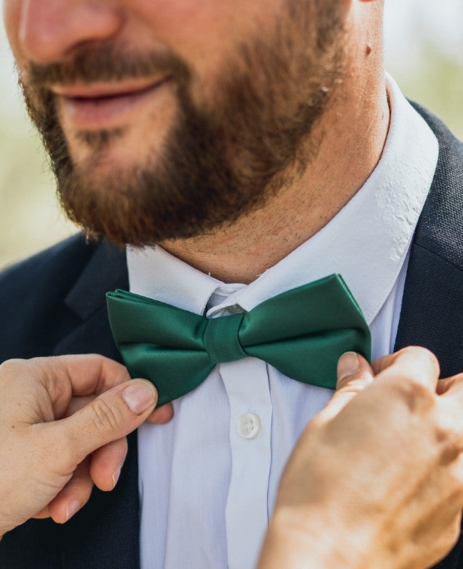 Papillon Verde n°1 Uomo in Poliestere «Jules»