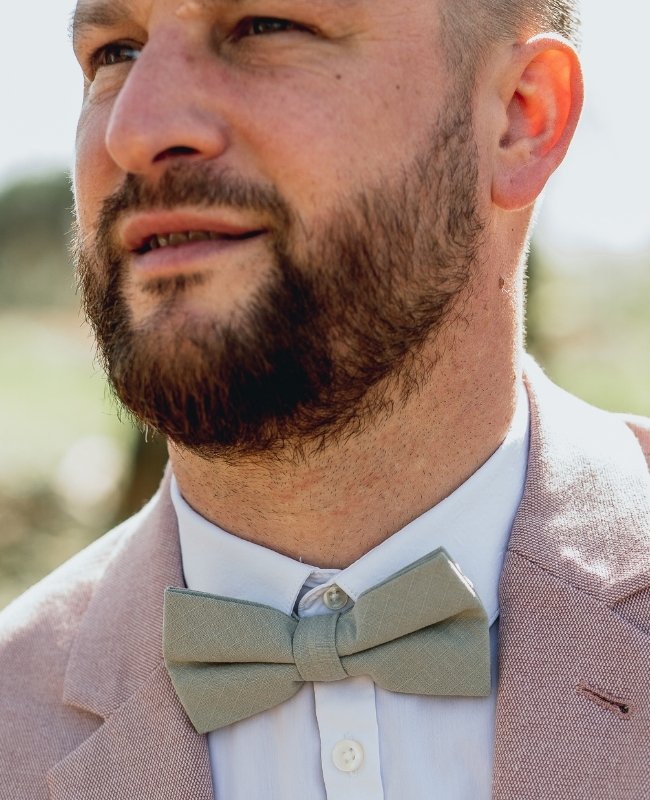 Papillon Verde n°2 Uomo in Cotone «Oscar»