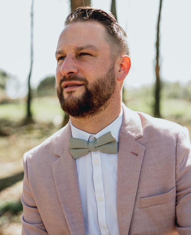 Noeud Papillon Vert n°2 Homme en Coton «Oscar»