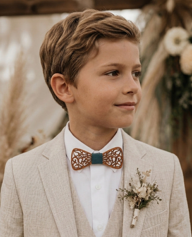 Papillon Verde Bambini in Legno «Hercule»