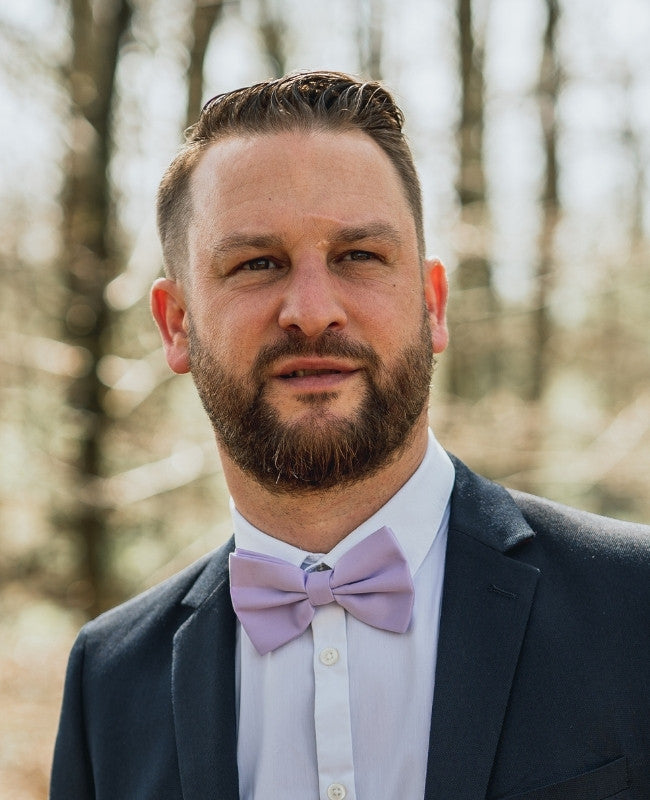 Papillon Viola n°2 Uomo in Poliestere «Anatole»