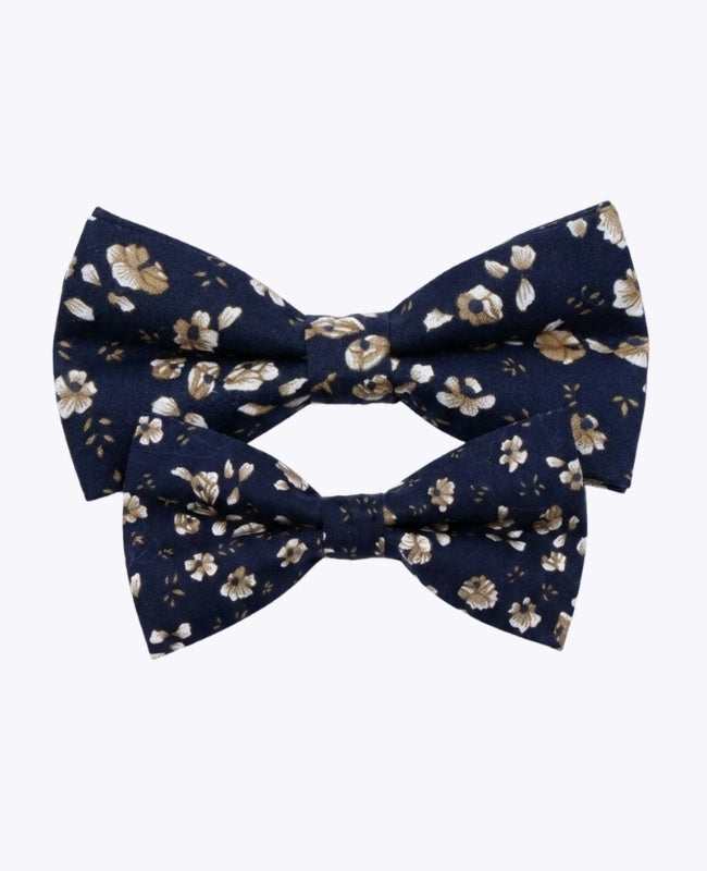 Papillon Liberty Blu n°13 Padre & Figlio in Cotone «Gaspard»