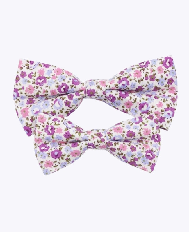 Papillon Liberty Viola Padre & Figlio in Cotone «Gaspard»