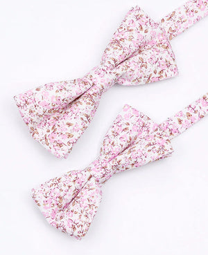 Papillon Liberty Rosa n°4 Padre & Figlio in Cotone «Gaspard»