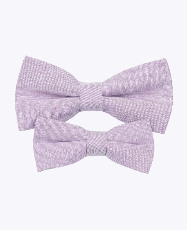 Papillon Viola Padre & Figlio in Cotone «Edgard»