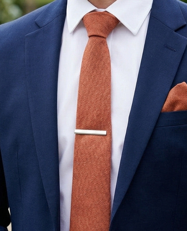 Fermacravatta Argento in Metallo «Victor»