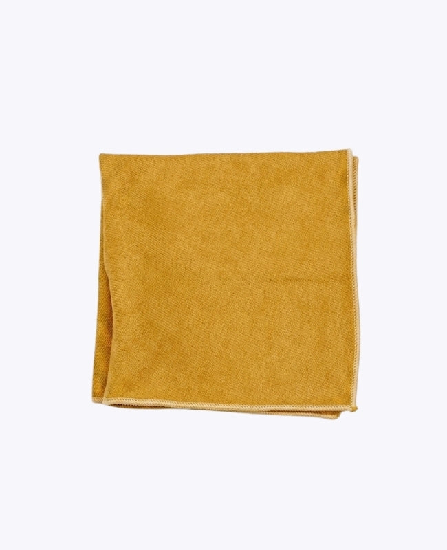 Fazzoletto da taschino Giallo n°1 in Effetto Velluto «Simon»
