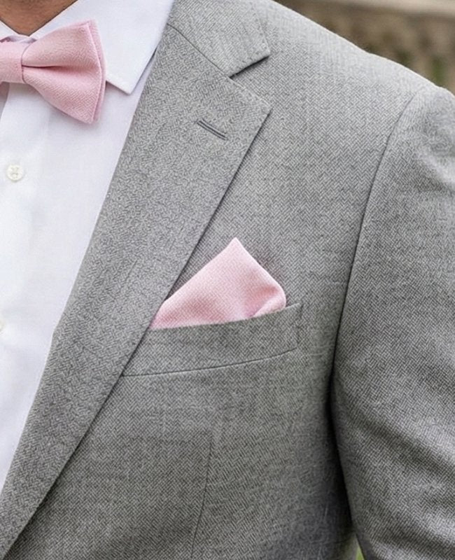 Fazzoletto da taschino Rosa n°2 in Cotone «Edgard»