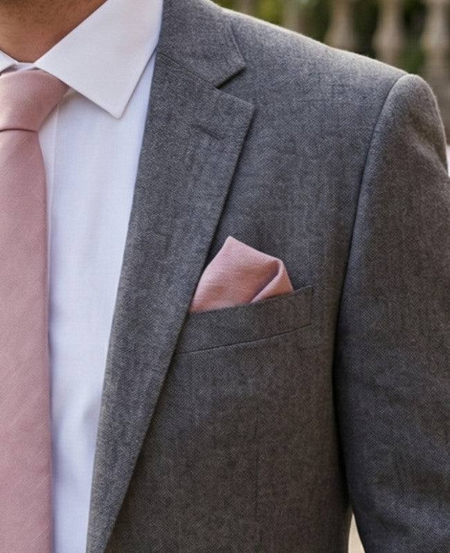 Fazzoletto da taschino Rosa n°3 in Cotone «Edgard»