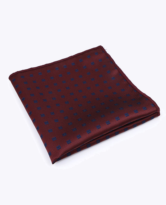Fazzoletto da taschino Rosso n°2 Fantasia in Poliestere «Edmond»