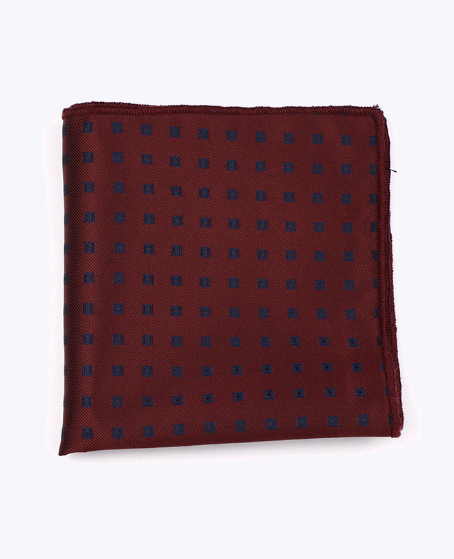 Fazzoletto da taschino Rosso n°2 Fantasia in Poliestere «Edmond»