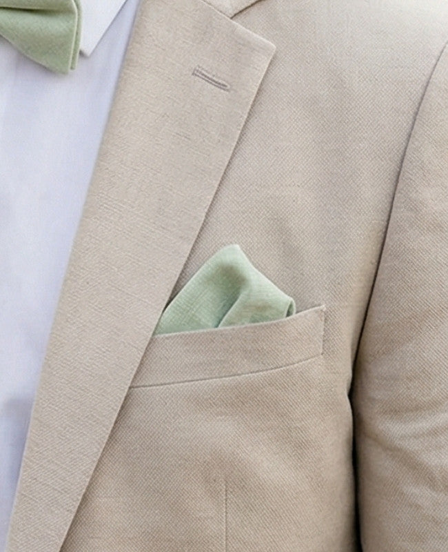 Fazzoletto da taschino Verde n°1 in Cotone «Oscar»