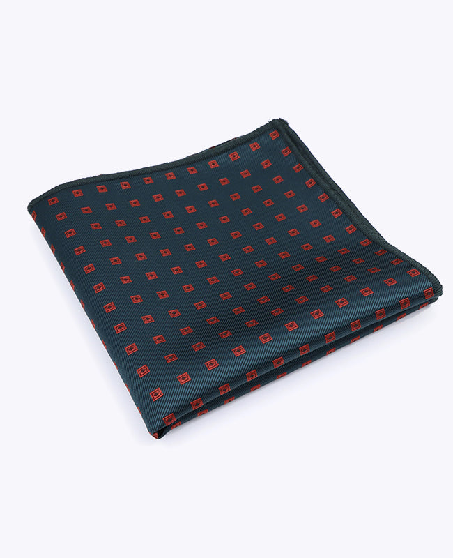 Fazzoletto da taschino Verde Fantasia in Poliestere «Edmond»