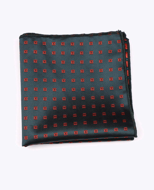 Fazzoletto da taschino Verde Fantasia in Poliestere «Edmond»