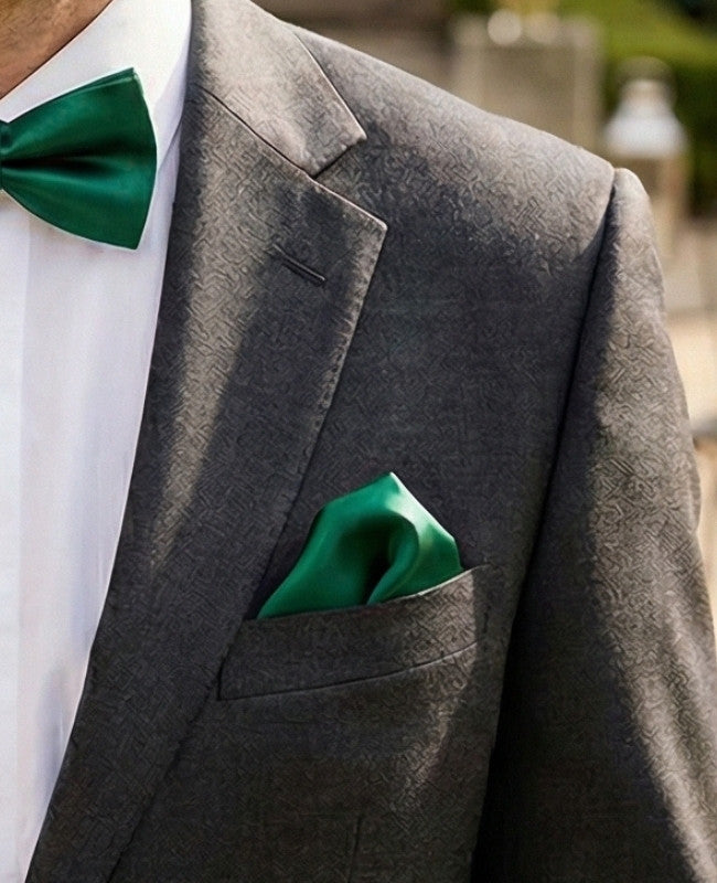 Fazzoletto da taschino Verde n°2 in Poliestere «Jules»