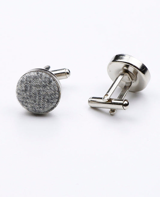Boutons de Manchette Gris n°5 en Laine | Claude - Unipap's