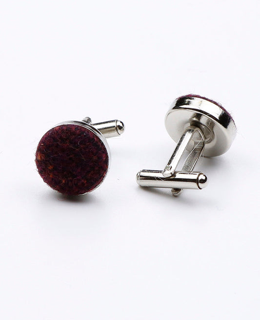 Boutons de Manchette Rouge n°2 en Laine | Claude - Unipap's
