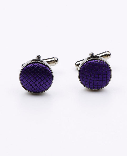 Boutons de Manchette Violet n°2 en Polyester | Martin - Unipap's