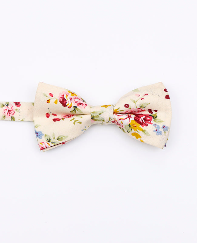 Noeud Papillon Liberty Blanc n°4 Enfant en Coton | Charles - Unipap's