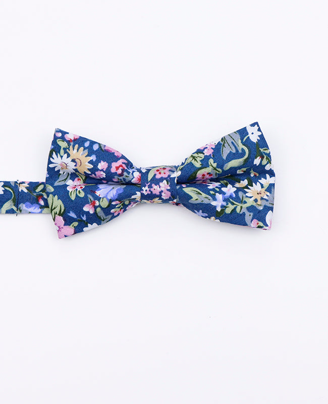 Noeud Papillon Liberty Bleu n°11 Enfant en Coton | Gaspard - Unipap's