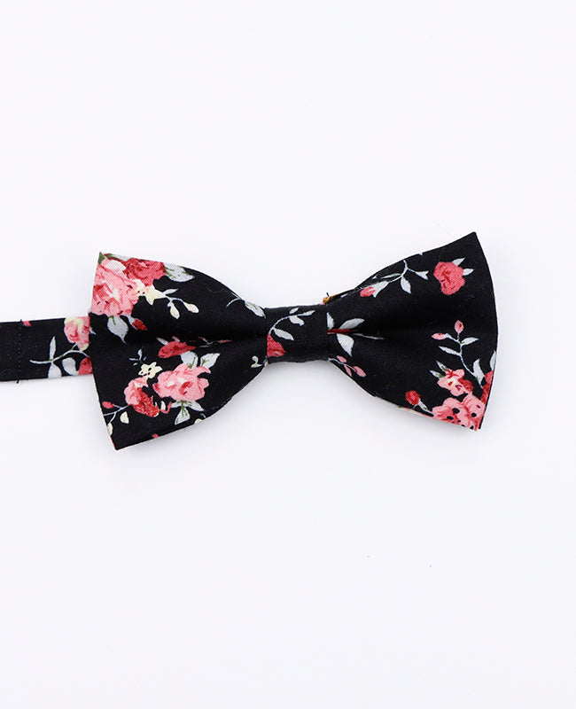 Noeud Papillon Liberty Noir n°1 Enfant en Coton | Charles - Unipap's