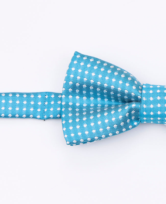 Noeud Papillon Bleu n°4 à Pois Enfant en Polyester | Louis - Unipap's