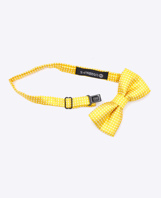 Noeud Papillon Jaune n°1 à Pois Enfant en Polyester | Louis - Unipap's