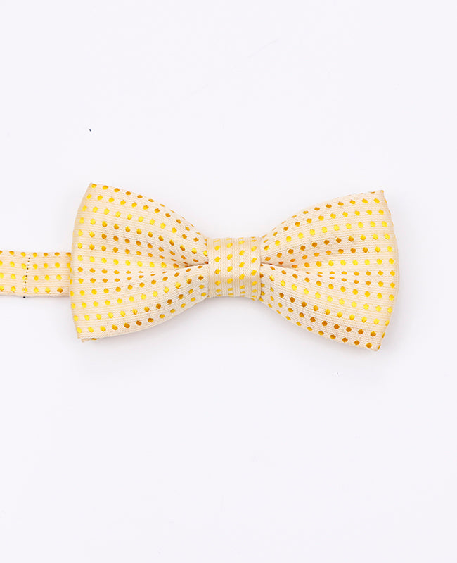 Noeud Papillon Jaune n°2 à Pois Enfant en Polyester | Louis - Unipap's