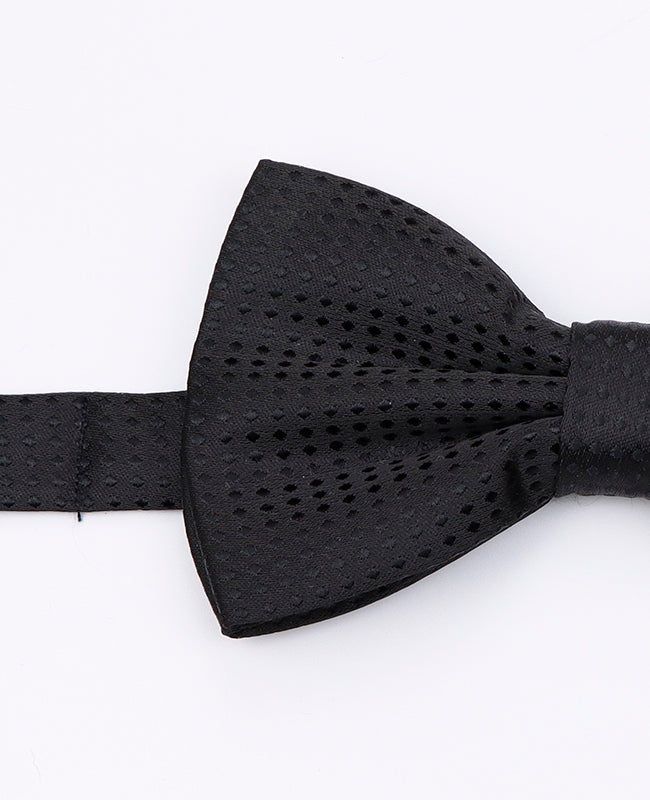 Noeud Papillon Noir n°1 à Pois Homme en Polyester | Louis - Unipap's