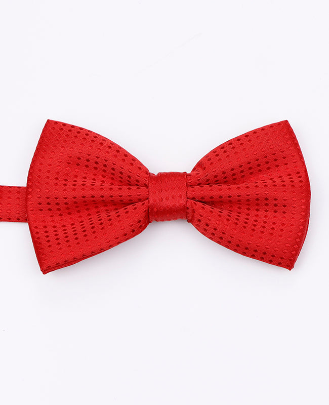 Noeud Papillon Rouge n°1 à Pois Homme en Polyester | Louis - Unipap's
