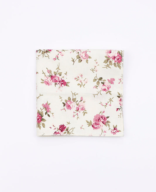 Pochette de Costume Liberty Blanc n°7 en Coton | Charles - Unipap's